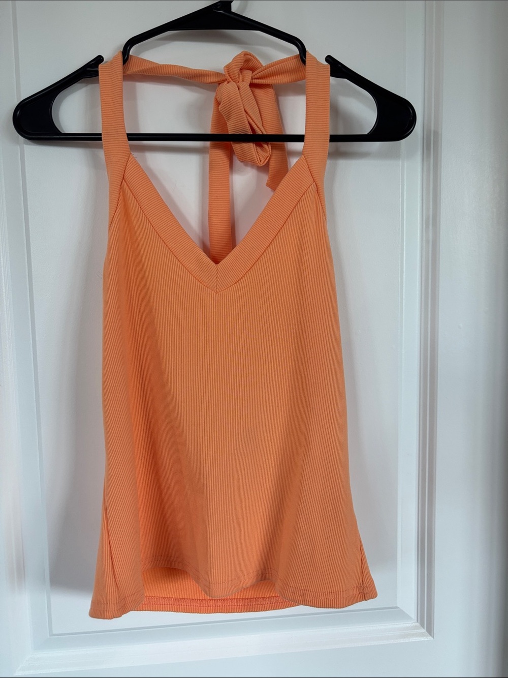 Sleeveless Halter Top Women's Tank Top - Peach